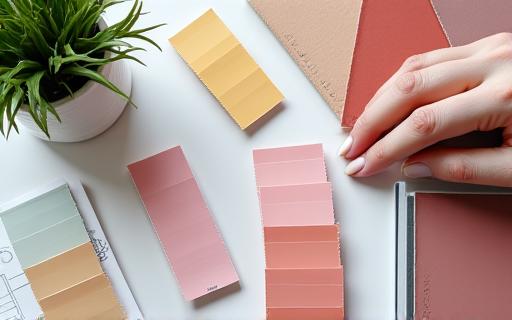 Symbol for fargekonsultasjon. Fargeprøver.